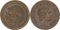Mexico 5 Centavos Brass, KM:427 -