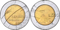 San Marino 500 Lire Rome, Bi-Metallic, KM:256 -