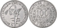 West African States 100 Francs Nickel, KM:4 -