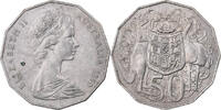 Australia 50 Cents Elizabeth II, Copper-nickel, KM:68 -