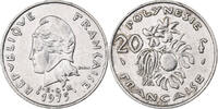 French Polynesia 20 Francs Paris, Nickel, KM:9 -