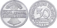 Weimar Republic 50 Pfennig GERMANY, WEIMAR REPUBLIC, Berlin, Aluminum, KM:27 -