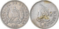 Guatemala 25 Centavos Copper-nickel, KM:278.5 -