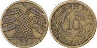 Weimar Republic 10 Reichspfennig GERMANY, WEIMAR REPUBLIC, Berlin, Aluminum-Bronze -