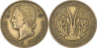French West Africa 25 Francs Aluminum-Bronze, KM:7 -