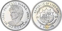 Liberia 5 Dollars Copper-nickel, KM:445 -