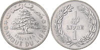 Lebanon 1 Livre Nickel, KM:30 -