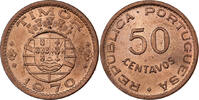 East Timor 50 Centavos Timor, Lisbon, Bronze, KM:18 -