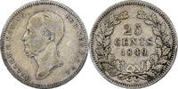 Netherlands 25 Cents William II, Silver, KM:76 -