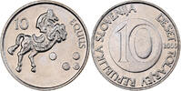 Slovenia 10 Tolarjev Copper-nickel, KM:41 -