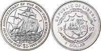 Liberia Dollar Copper-nickel, KM:320 -