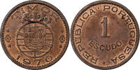 East Timor Escudo Timor, Lisbon, Bronze, KM:19 -