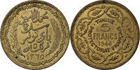 Tunisia 5 Francs Muhammad al-Amin Bey, Paris, Aluminum-Bronze -