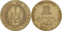 Djibouti 20 Francs Paris, Aluminum-Bronze, KM:24 -