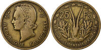 French West Africa 25 Francs Paris, Aluminum-Bronze, KM:7 -