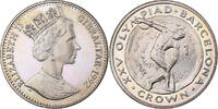 Gibraltar Crown Elizabeth II, Copper-nickel, KM:66 -