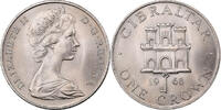 Gibraltar Crown Elizabeth II, Copper-nickel, KM:4 -