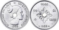 Laos 10 Cents Lao, Sisavang Vong, Paris, Aluminum, KM:4 -
