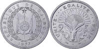 Djibouti 2 Francs Paris, Aluminum, KM:21 -