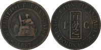 French Indochina Cent French Indo-China, Paris, Bronze, KM:1 -