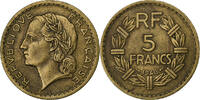 France 5 Francs Lavrillier, Aluminum-Bronze, KM:888a.2 -