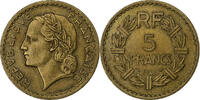 France 5 Francs Lavrillier, Aluminum-Bronze, KM:888a.2 -