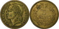 France 5 Francs Lavrillier, Aluminum-Bronze, KM:888a.2 -