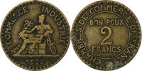 France 2 Francs Chambre de commerce, Paris, Aluminum-Bronze -