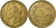 France 5 Francs Lavrillier, Aluminum-Bronze, KM:888a.1 -
