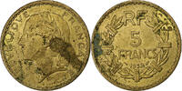 France 5 Francs Lavrillier, Aluminum-Bronze, KM:888a.1 -