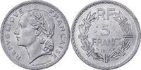 France 5 Francs Lavrillier, Paris, Aluminum, KM:888b.1 -