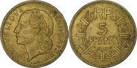 France 5 Francs Lavrillier, Aluminum-Bronze, KM:888a.1 -