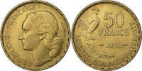 France 50 Francs Guiraud, Paris, Aluminum-Bronze, KM:918.1 -