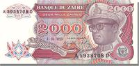 Zaire 2000 Zaïres Banknote, 1991-10-01 -