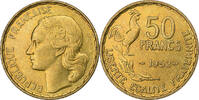 France 50 Francs Guiraud, Paris, Aluminum-Bronze, KM:918.1 -