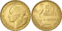 France 50 Francs Guiraud, Paris, Aluminum-Bronze, KM:918.1 -
