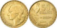 France 50 Francs Guiraud, Paris, Aluminum-Bronze, KM:918.1 -