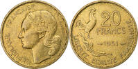 France 20 Francs Guiraud, Paris, Aluminum-Bronze, KM:917.1 -