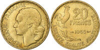 France 20 Francs Guiraud, Paris, Aluminum-Bronze, KM:916.1 -