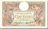 France 100 Francs Banknote, 100 F 1908-1939 ''Luc Olivier Merson'' -