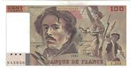 France 100 Francs Delacroix, C.243, Fayette:69bis.8, KM:154g -