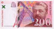 France 200 Francs Eiffel, H040429845, Fayette:75.03a, KM:159b -