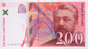 France 200 Francs Eiffel, R034673111, Fayette:75.02, KM:159a -