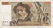 France 100 Francs Delacroix, G.20, Fayette:69.3, KM:154b -