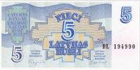 Latvia 5 Rubli KM:37 -