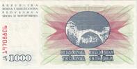 Bosnia and Herzegovina 1000 Dinara 1992-07-01 -