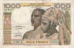 West African States 1000 Francs SS -
