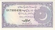 Pakistan 2 Rupees UNZ- -