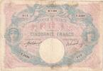 50 Francs 1918 Frankreich Bleu et Rose, 1918-05-07, F.5536, S S