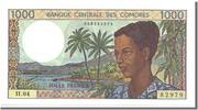 Comoros 1000 Francs Banknote -
